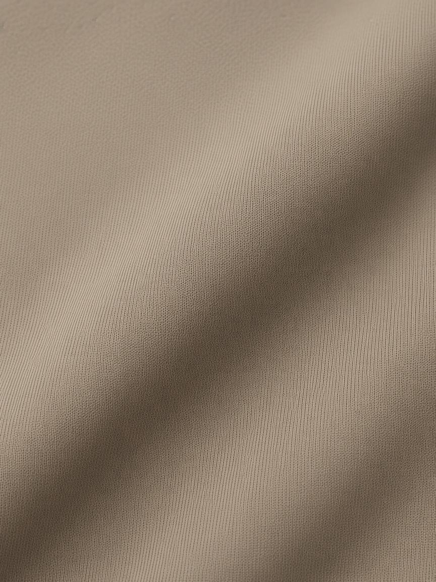 Taupe Piped Track Jacket, fabric close-up