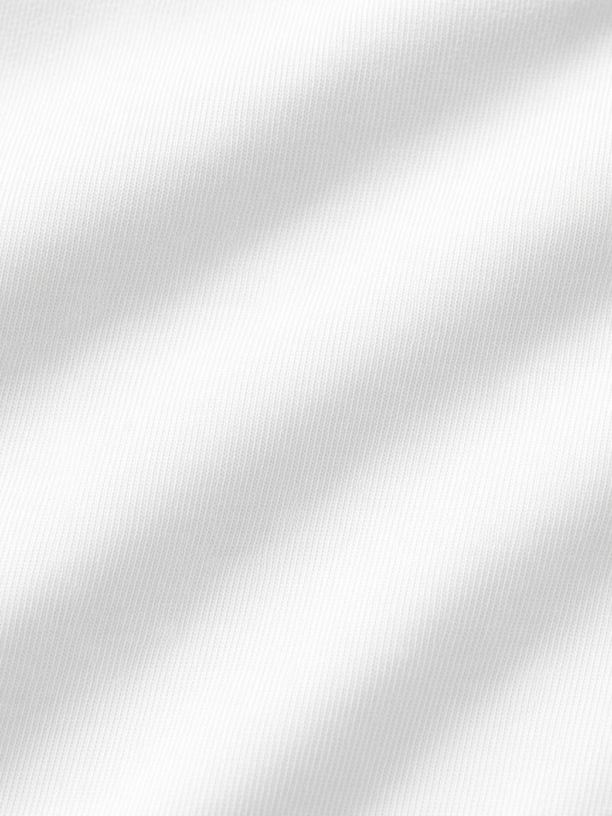 White Portrait Graphic Tee, fabric close-up