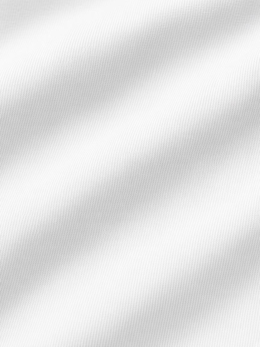 Optic White Boxy Tee, fabric close-up