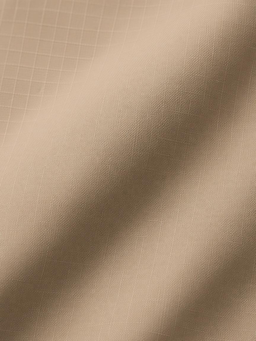 Sand / Umber Colour-Block Shell Jacket, fabric close-up