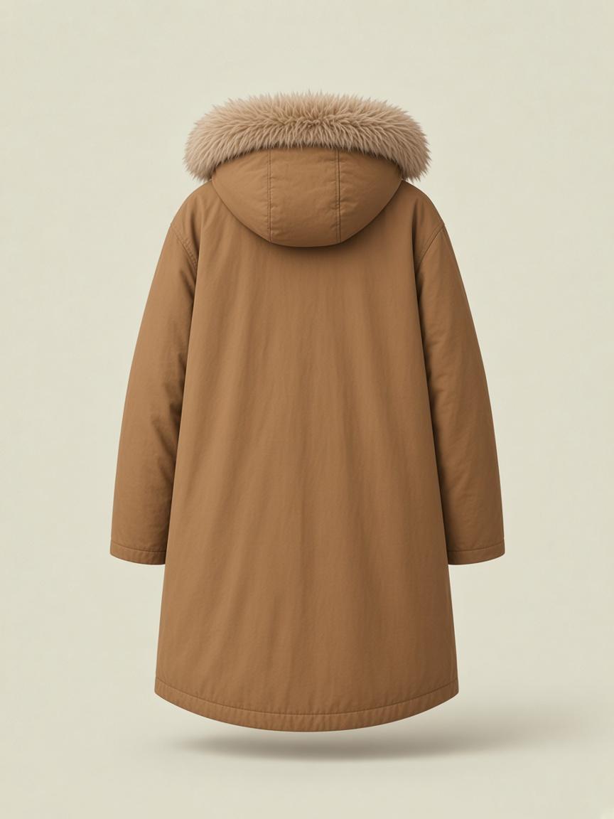 Tobacco Snap Parka, back view